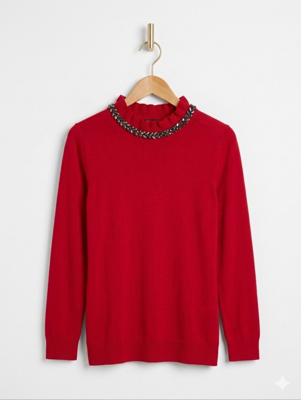 Talbots Ruffle Embellished Sweater Small - Picture 1 of 16